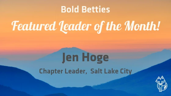 January Featured Leader of the Month - Jen Hoge, Salt Lake City
